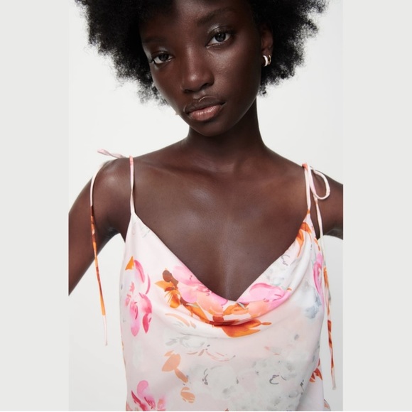 EUC Zara Floral Slip Dress - Picture 5 of 5